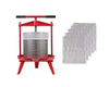 Frugtpresser 9 liter + 5 filterposer