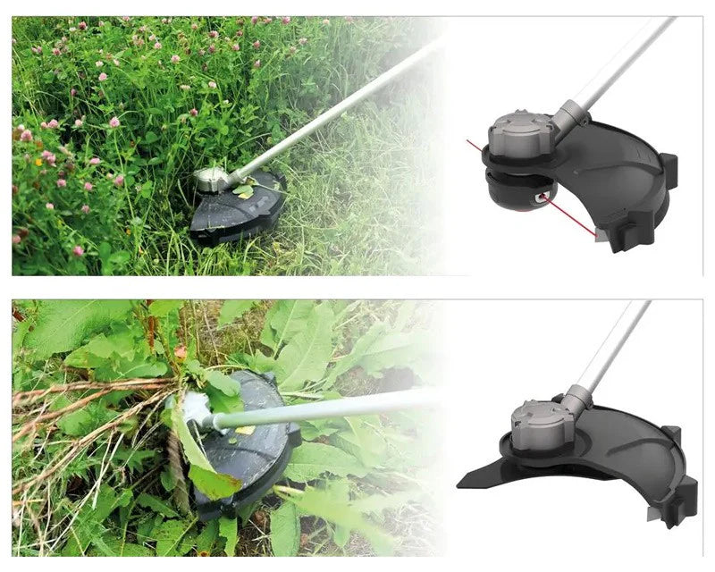 DEMO - Güde 36 volt Semiprofessionel batteri buskrydder med 2 batterier og dobbelt oplader