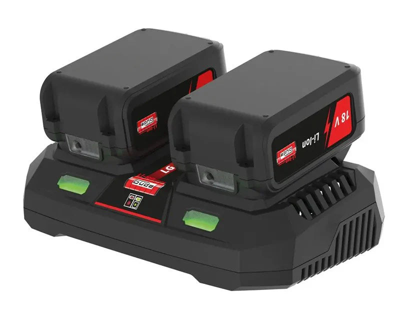 DEMO - Güde 36 volt Semiprofessionel batteri buskrydder med 2 batterier og dobbelt oplader