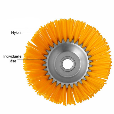 Ukrudt nylonbørste til græstrimmer / buskrydder - 200 mm